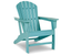 Turquoise Coastal Polyethylene Adirondack Arm Chair