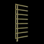 Rhea Gold Wall-Mounted Steel Towel Warmer with 8 Bars