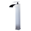 Polished Chrome Tall Single-Hole Waterfall Bathroom Faucet