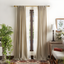 Natural Light-Filtering Polyester Back Tab Curtain Panels, 84"