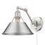 Contemporary Orwell Pewter 10" Swing Arm Sconce with Articulating Arm