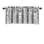 Gray Floral Light Filtering Rod Pocket Valance