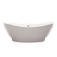 71" White Acrylic Freestanding Soaking Bathtub