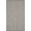 Ivory Charcoal Geometric Synthetic 3' x 5' Flat Woven Rug