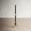 Logan Square Transitional Black Iron & Mango Wood Coat Rack