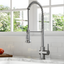 Stainless Steel Commercial Style Pull-Down Kitchen Faucet