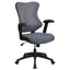 ErgoFlex High Back Executive Gray Mesh Swivel Chair with Lumbar Support