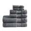 Charcoal Turkish Cotton 6-Piece Ultra Soft Towel Set