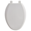 White Polypropylene Slow-Close Elongated Toilet Seat