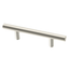 Satin Nickel Modern Brass Bar Cabinet Pulls 3"