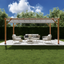 Canadian Cedar 11' x 16' Pergola with Silver Canopy