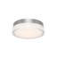 Modern Sleek Stainless Steel LED Flush Mount for Indoor/Outdoor