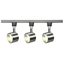 Brushed Nickel LED Track Kit with Adjustable Heads