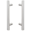 Satin Stainless Steel Double-Sided Barn Door Ladder Handle