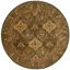 Handmade Olive Wool Round Tufted Area Rug 3'6"