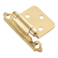 Polished Brass Self-Closing Flush Cabinet Hinges