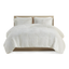 Full White Shaggy Faux Fur Comforter Set