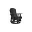 Black HDPE Outdoor Swivel Glider Chair with Adirondack Design