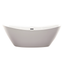 71" White Acrylic Freestanding Soaking Bathtub