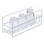 White Steel Slim Mug and Glass Organizer Shelf