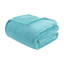 Aqua Twin XL Microlight Plush Reversible Comfort Blanket