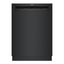 24" Black Built-In Dishwasher with Hybrid Tub