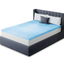 California King Blue Gel Memory Foam Mattress Topper