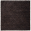 Cozy Comfort Brown 3' Square Synthetic Shag Area Rug