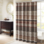 Cambridge Multicolor Jacquard Fabric Shower Curtain