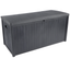 Gray 113 Gallon Lockable Plastic Outdoor Deck Storage Box