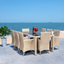 Hailee Beige Wicker 8-Person Outdoor Dining Set with Cushions