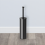 Matte Black Stainless Steel Cylinder Toilet Brush Holder