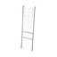 Black Steel Grid-Panel Leaning Ladder Storage Rack