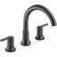 Venetian Bronze Double Handle Widespread Deck Mounted Faucet