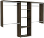 Truffle Wall Mounted Closet Organizer with Shelves and Rods