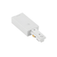 White Aluminum 120V H Track Live End Connector