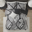 Vienna Black and White Cotton Sateen Duvet Cover Set