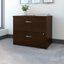 Mocha Cherry 2-Drawer Lockable Lateral Filing Cabinet