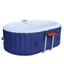 Aleko Blue Oval 2-Person Inflatable Hot Tub with Drink Tray