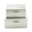 Elegant Silver Foiled Wood Decorative Lidded Box Set of 2