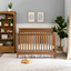 Chestnut Pine Wood 4-in-1 Convertible Crib