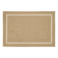 Natural Laser-Cut Hemstitch Fabric Placemats Set of 4