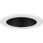 Black Aluminum 4" Recessed Step Baffle Trim