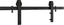 Matte Black 72-Inch Sliding Barn Door Hardware Kit