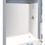 White Composite 3-Panel Shower Wall Kit, 60" x 72"