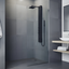 Rector 55" Matte Black Aluminum Shower Panel with Handshower