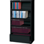 Black Steel 5-Drawer Lockable Lateral Filing Cabinet