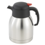 Stainless Steel Insulated Coffee Carafe with Red Button, 1.5 Liter