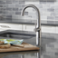 Edgewater Stainless Steel Single Handle Pull-Down Kitchen Faucet