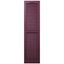 Dark Pink 47" Vinyl Louvered Exterior Shutters Pair